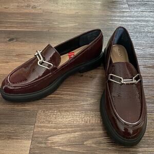 Alfani sz 9 burgundy Paton leather‎ loafers NWT